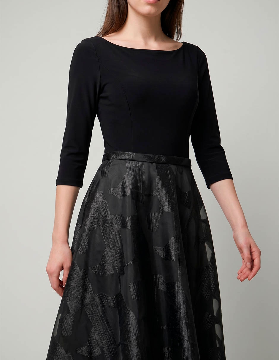 Vestido midi de fiesta escote espalda abierta 3