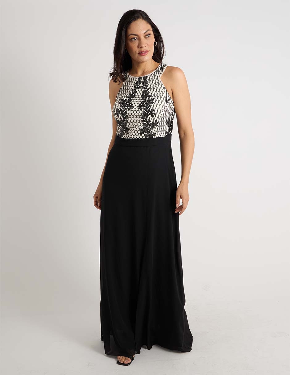 Vestido largo fiesta para mujer 7