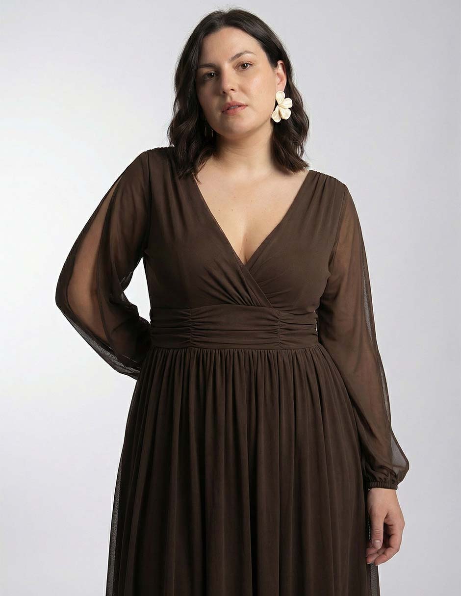 Vestido largo fiesta escote espalda abierta 12