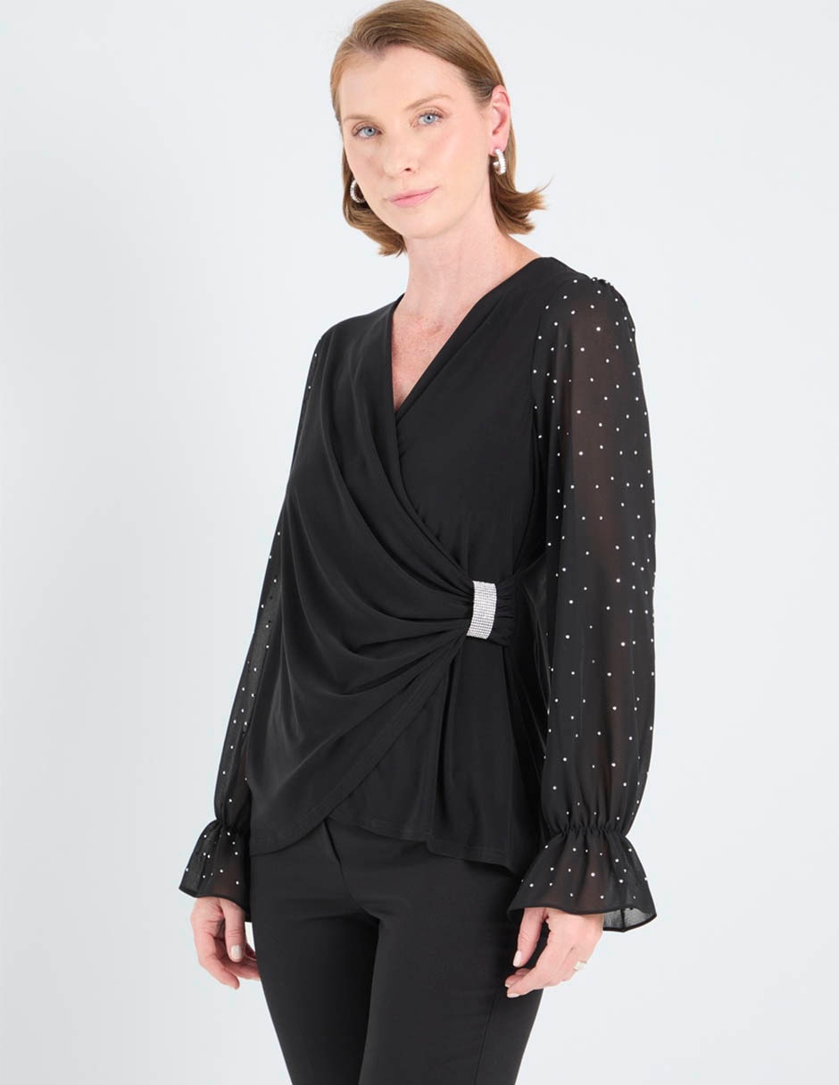 Blusa manga larga para mujer 2