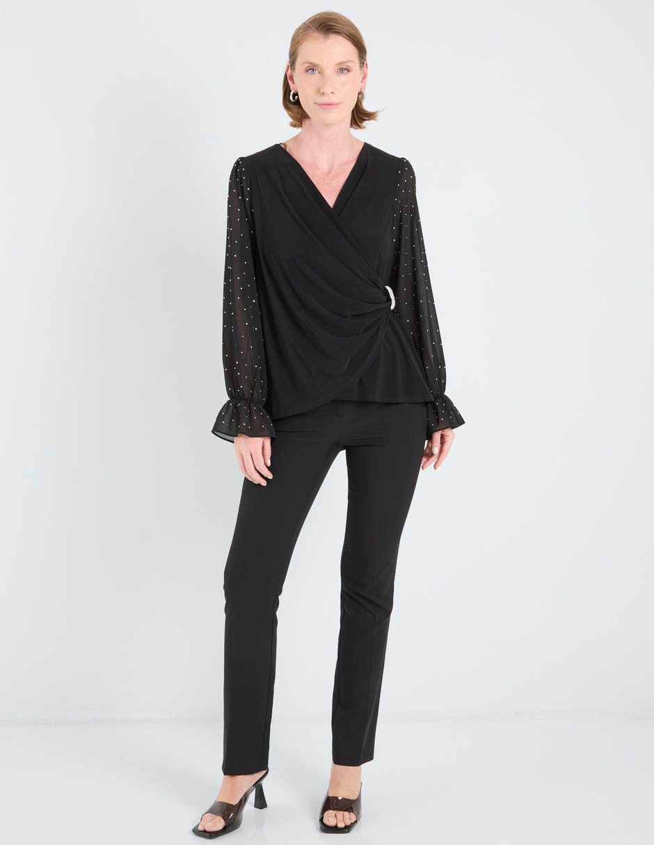 Blusa manga larga para mujer 3
