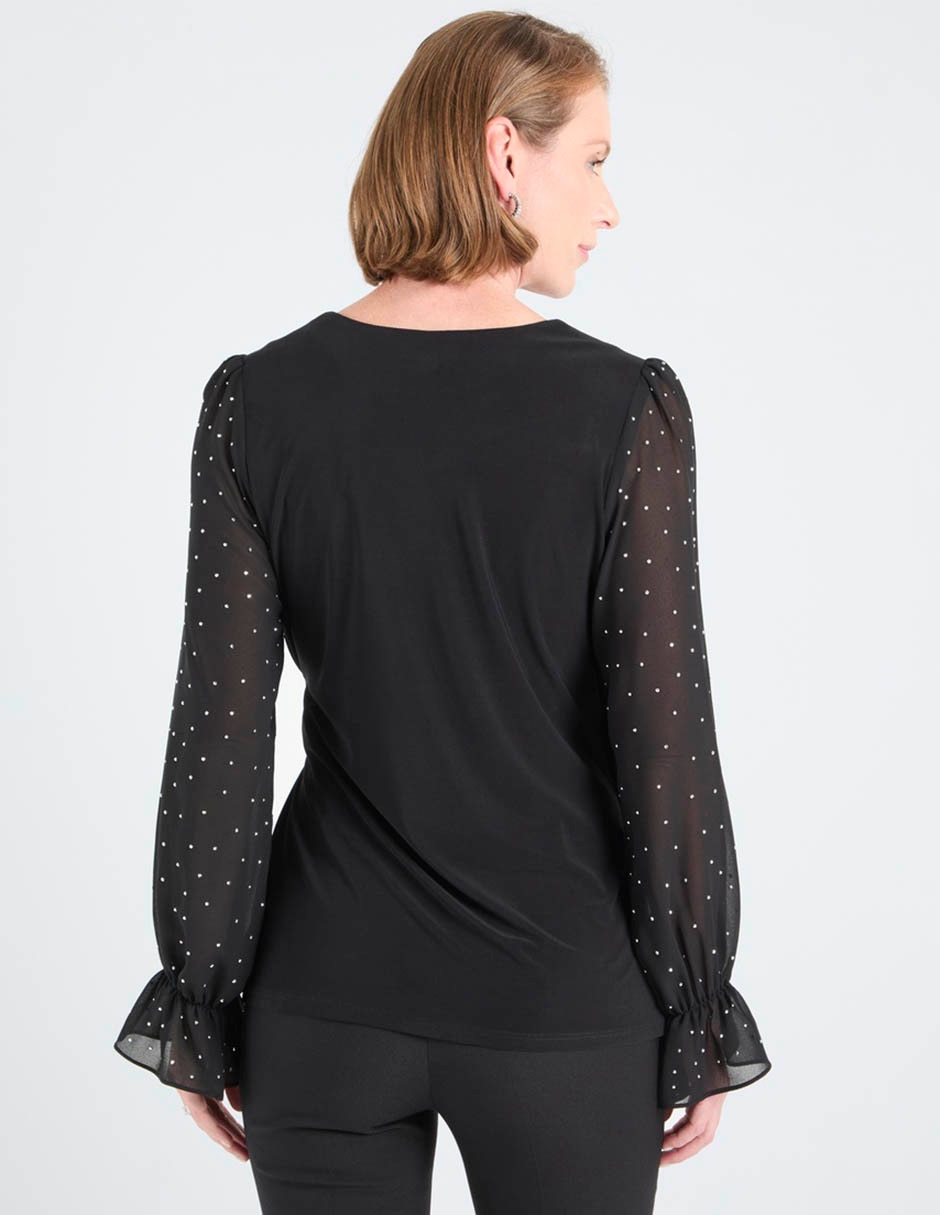 Blusa manga larga para mujer 6