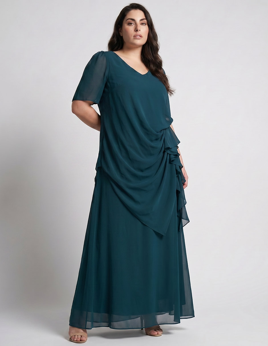 "jumpsuit" "de" poliéster noche "estampado" liso "para mujer" 3