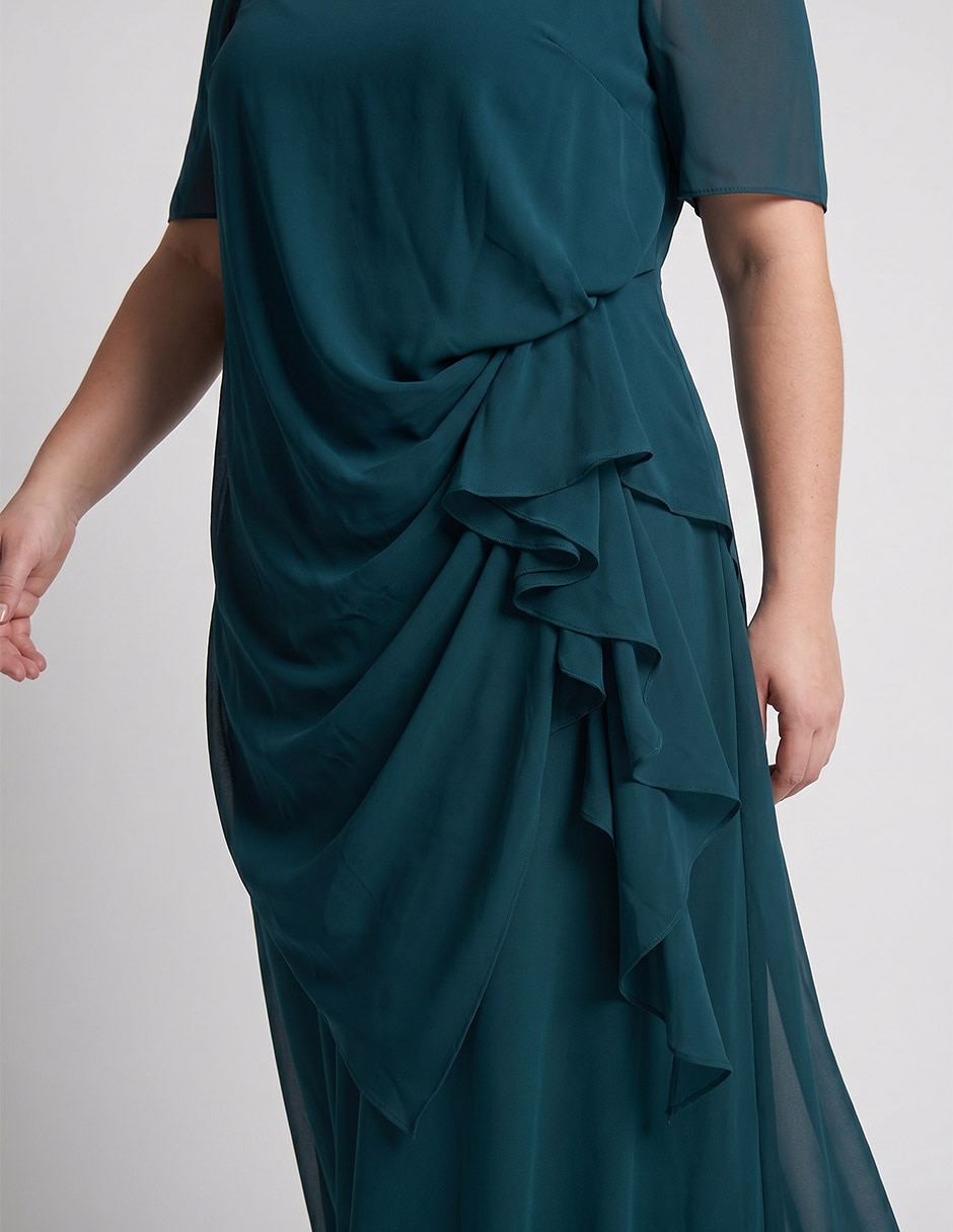"jumpsuit" "de" poliéster noche "estampado" liso "para mujer" 4