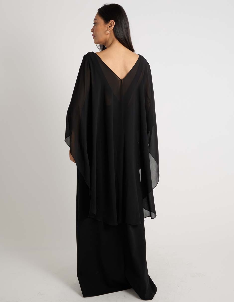 Vestido maxi de fiesta escote V 6