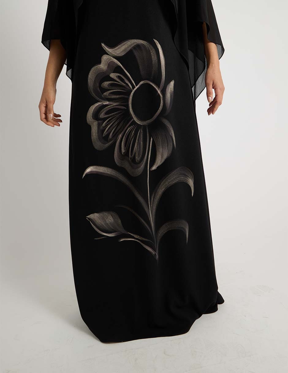 Vestido maxi de fiesta escote V 10