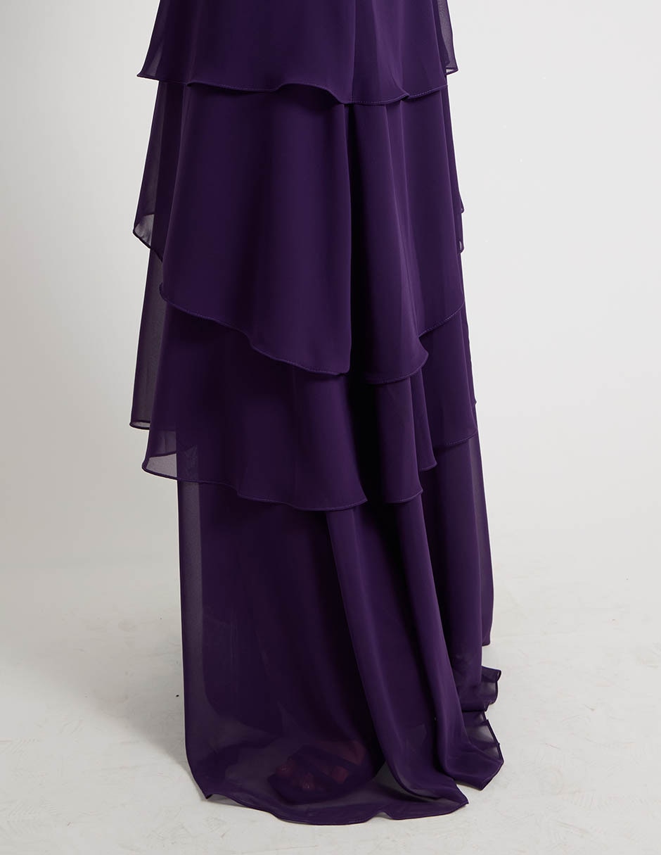 Vestido maxi de fiesta escote V
