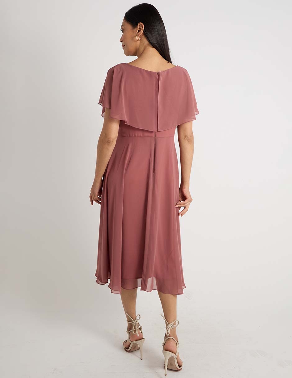 Vestido midi de fiesta Damaia Atelier escote regular