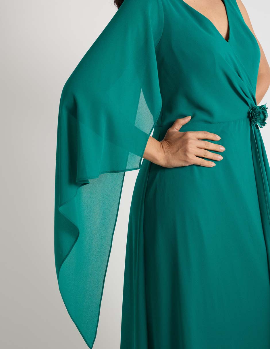 Vestido maxi de fiesta escote V 5