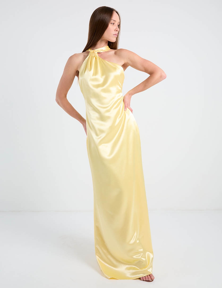 Vestido maxi de fiesta espalda cruzada 8