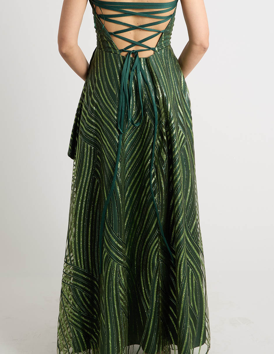 Vestido largo fiesta rue para mujer
