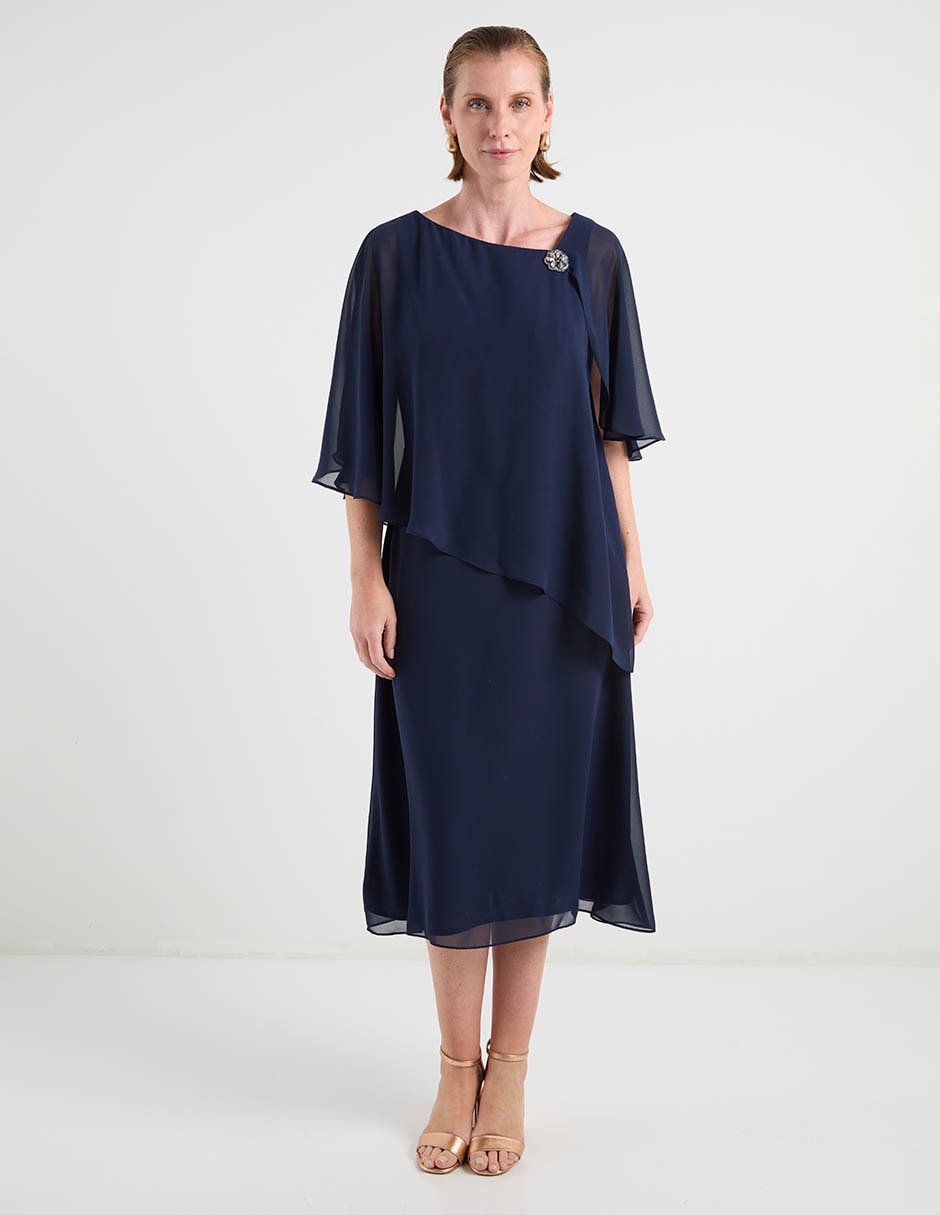 Vestido midi de fiesta escote Regular 4