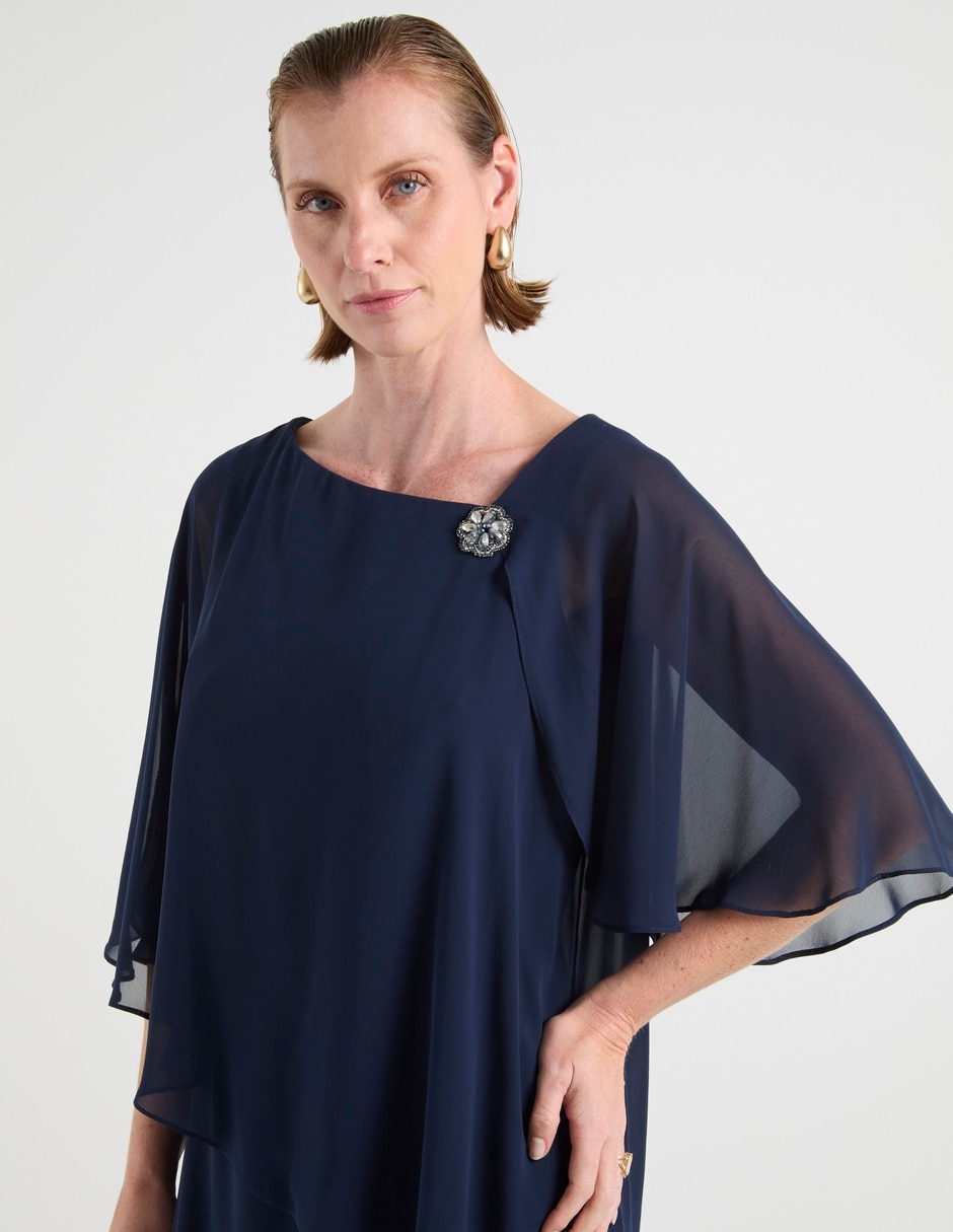 Vestido midi de fiesta escote Regular 2