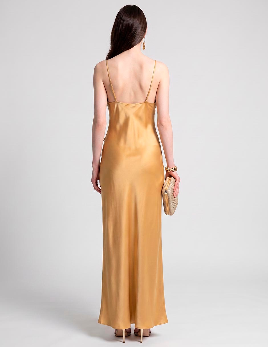 Vestido maxi de fiesta escote espalda abierta 2