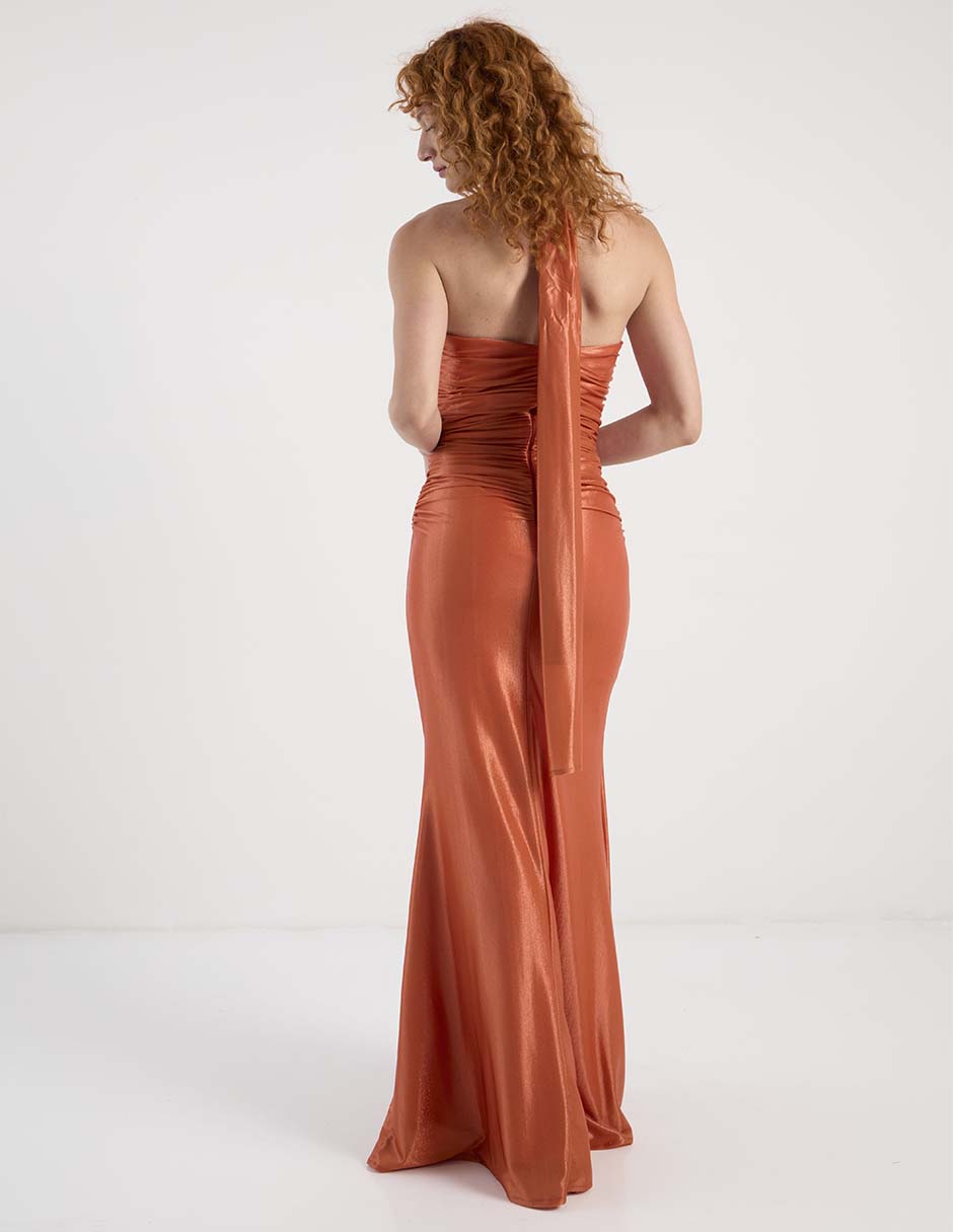 Vestido maxi de fiesta escote medio 6