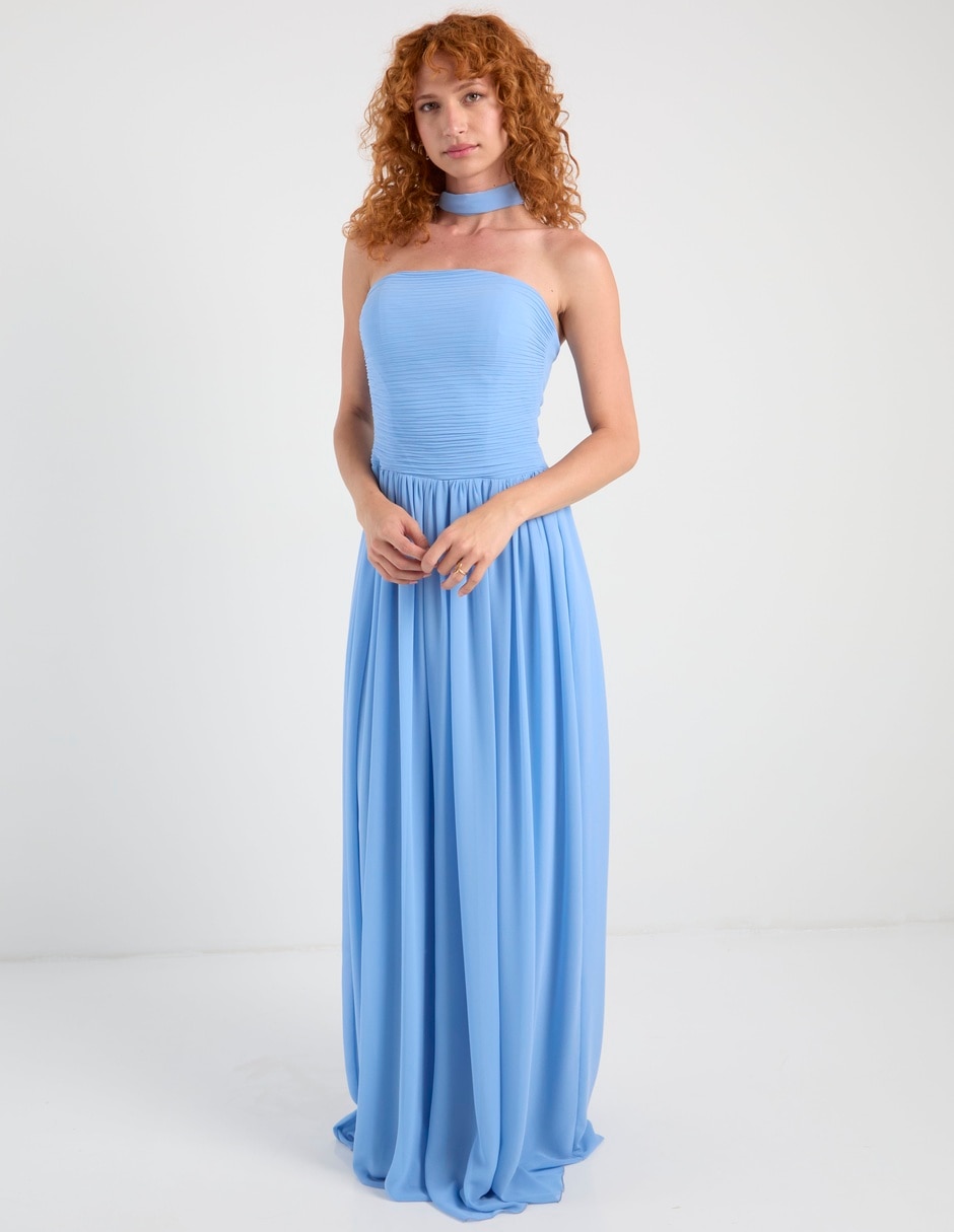 Vestido maxi de fiesta escote medio Vestido maxi de fiesta escote medio