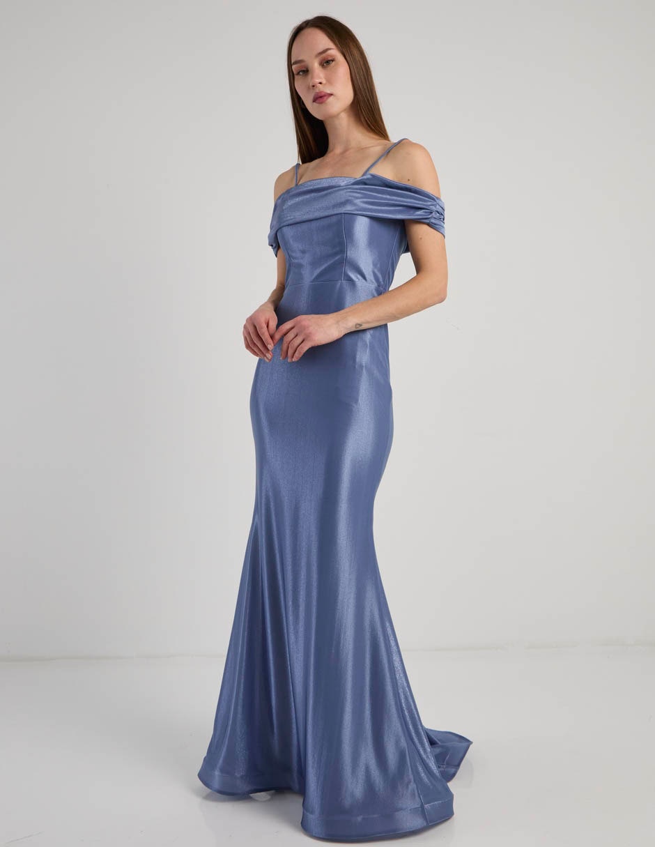 Vestido maxi de fiesta escote corazón 2