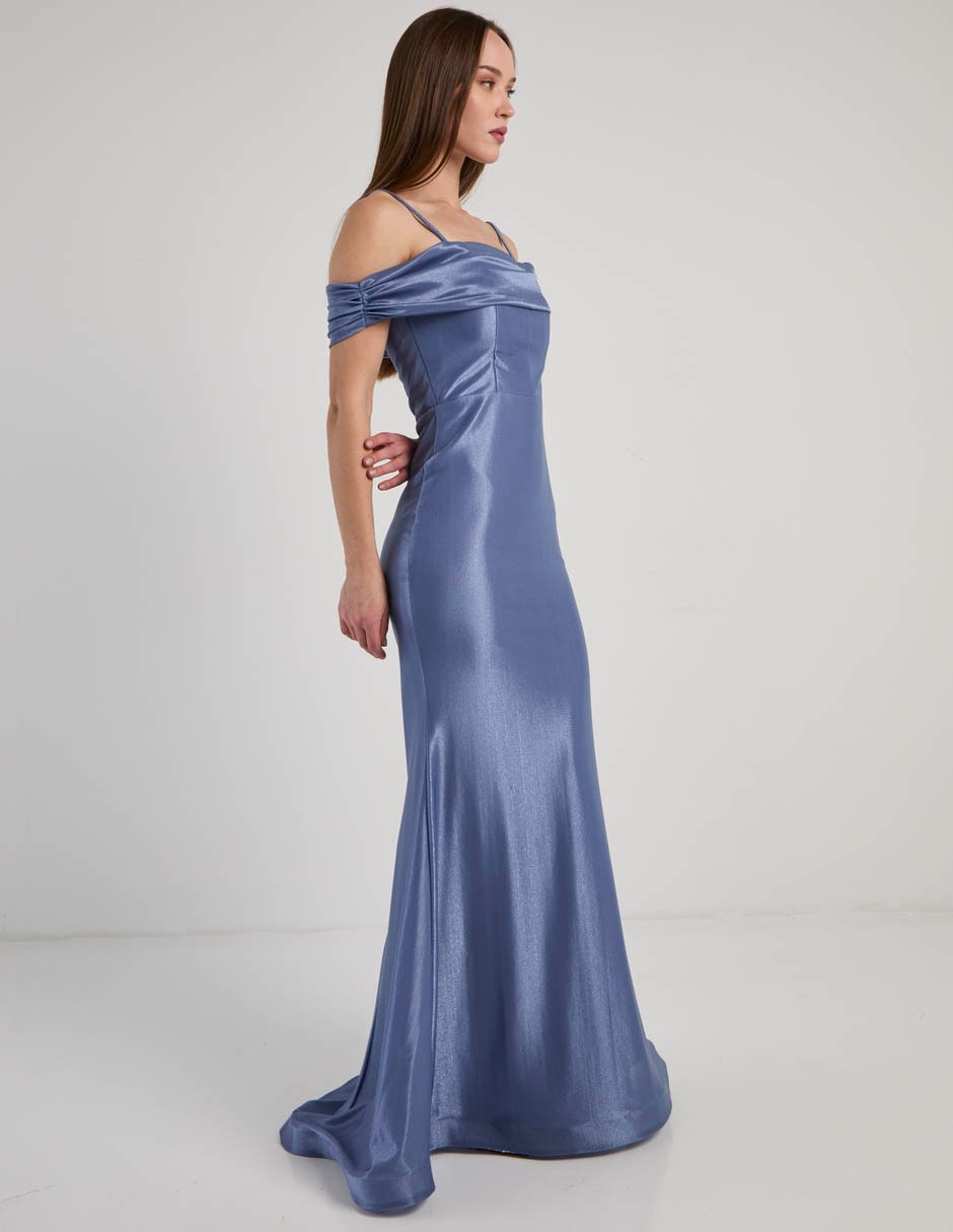 Vestido maxi de fiesta escote corazón 3