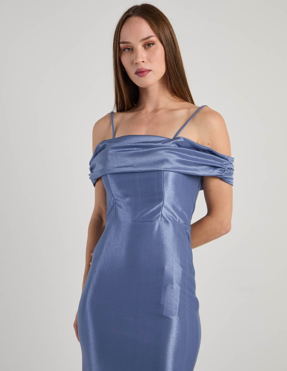 Vestido maxi de fiesta escote corazón 4