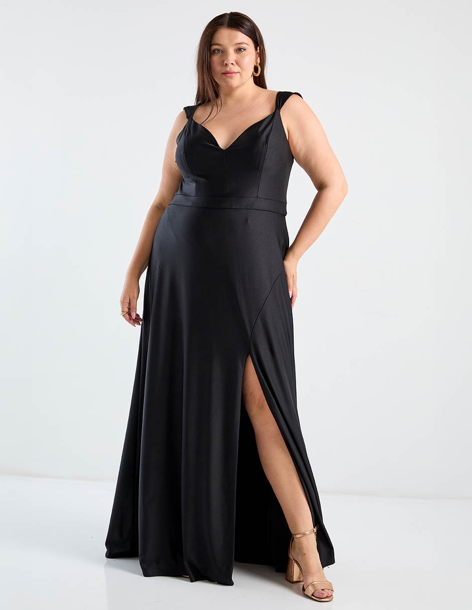 Vestido maxi de fiesta escote v Vestido maxi de fiesta escote v