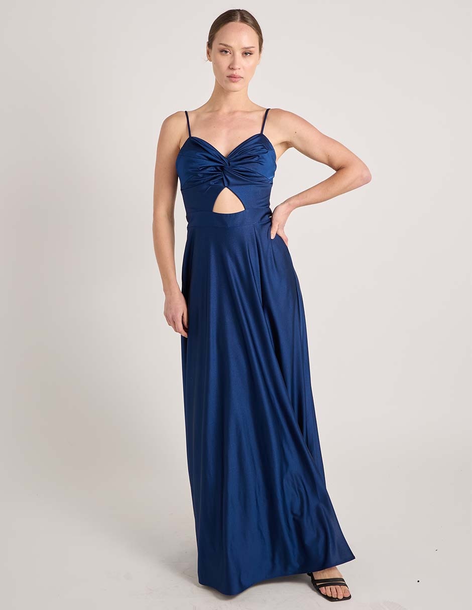 Vestido maxi fiesta escote corazon 3