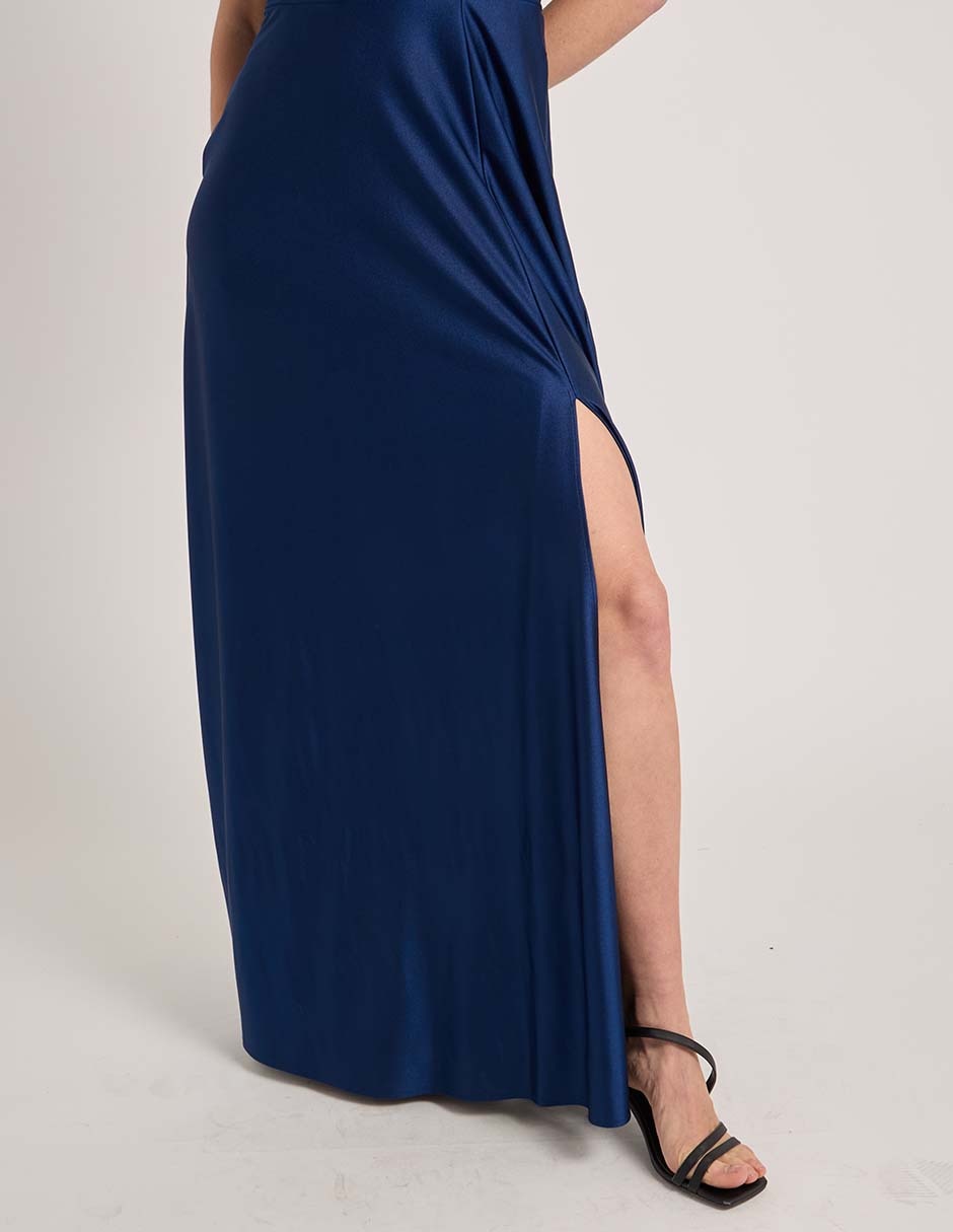 Vestido maxi fiesta escote corazon 5