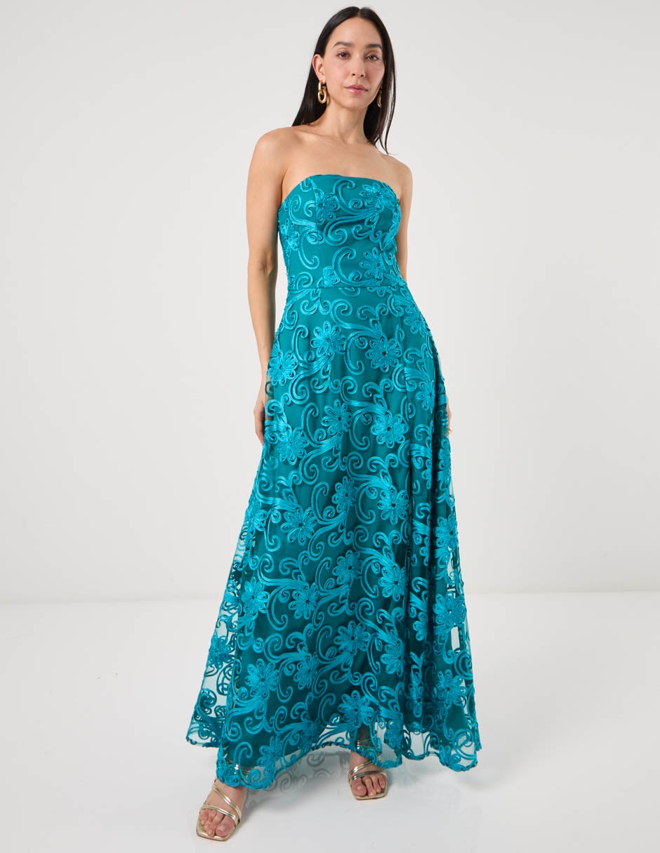 Vestido maxi fiesta rue de la paix para mujer