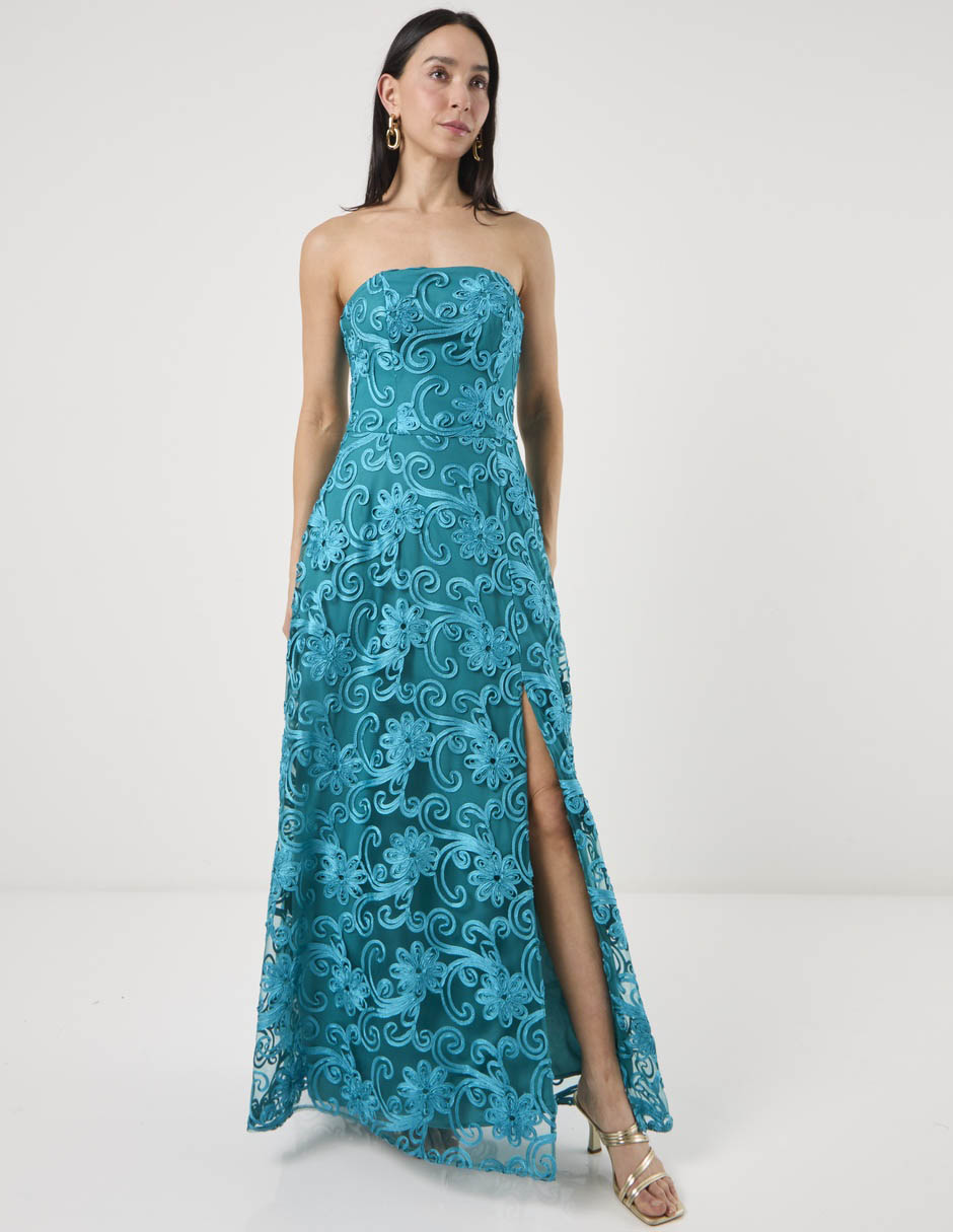 Vestido maxi fiesta rue de la paix para mujer