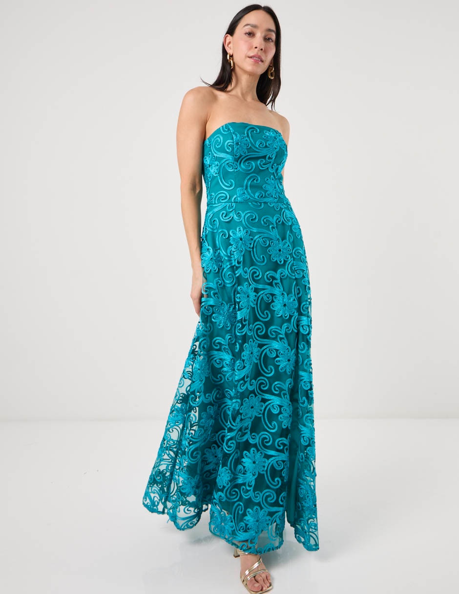 Vestido maxi fiesta rue de la paix para mujer