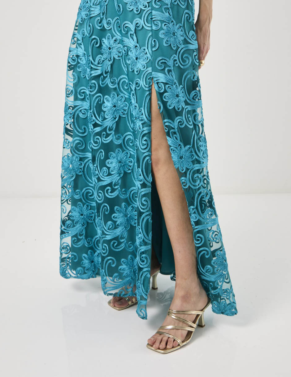Vestido maxi fiesta rue de la paix para mujer
