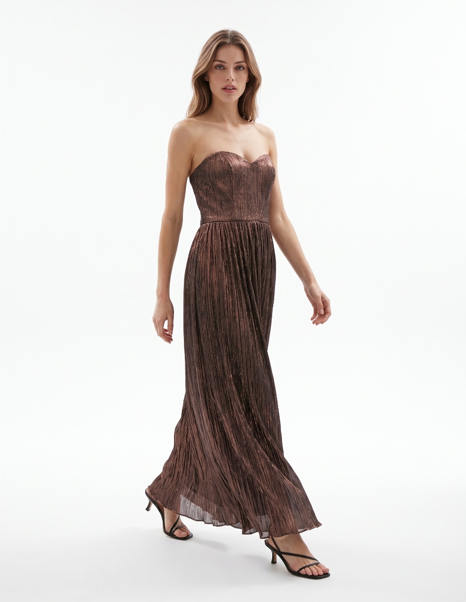 Vestido maxi de fiesta escote medio Vestido maxi de fiesta escote medio