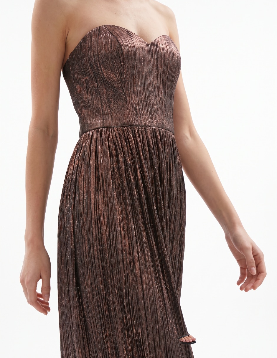 Vestido maxi de fiesta escote medio 3