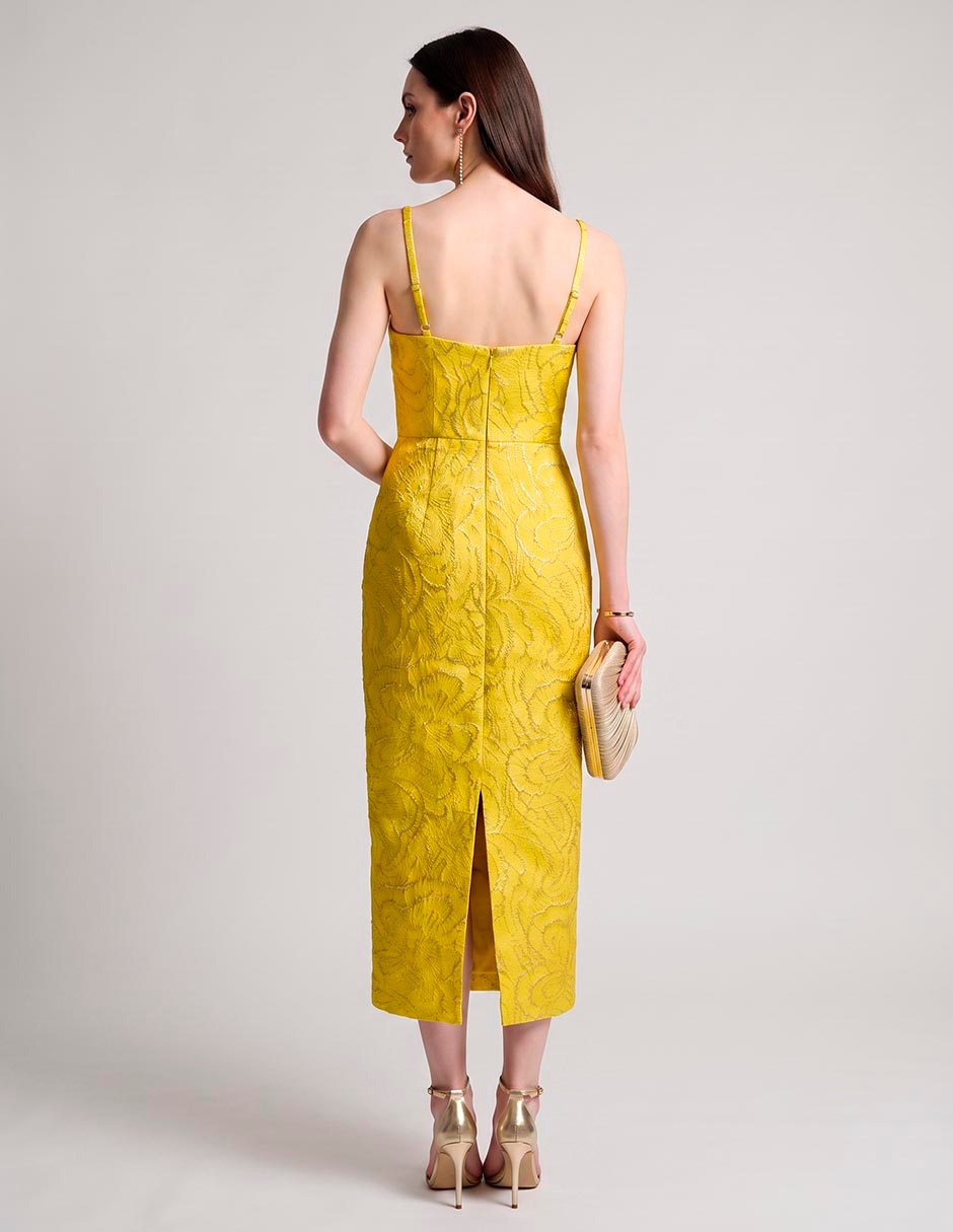 Vestido crop de fiesta escote espalda abierta 2