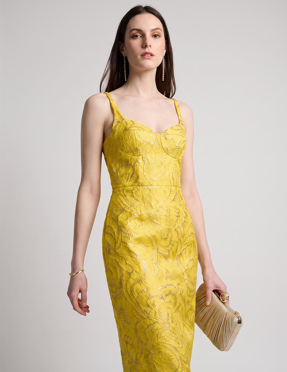 Vestido crop de fiesta escote espalda abierta 3
