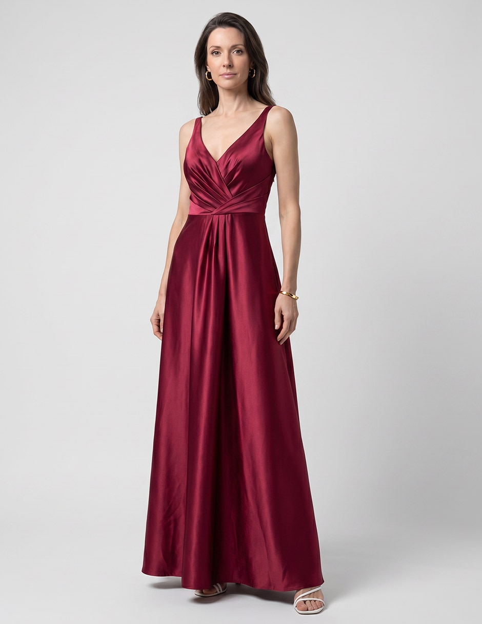 Vestido maxi de fiesta escote V Vestido maxi de fiesta escote V