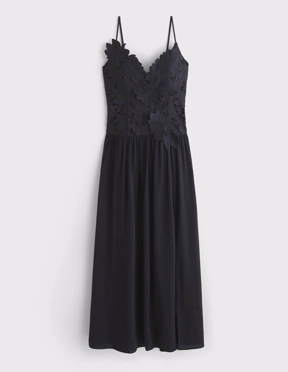 Vestido maxi fiesta escote V 6