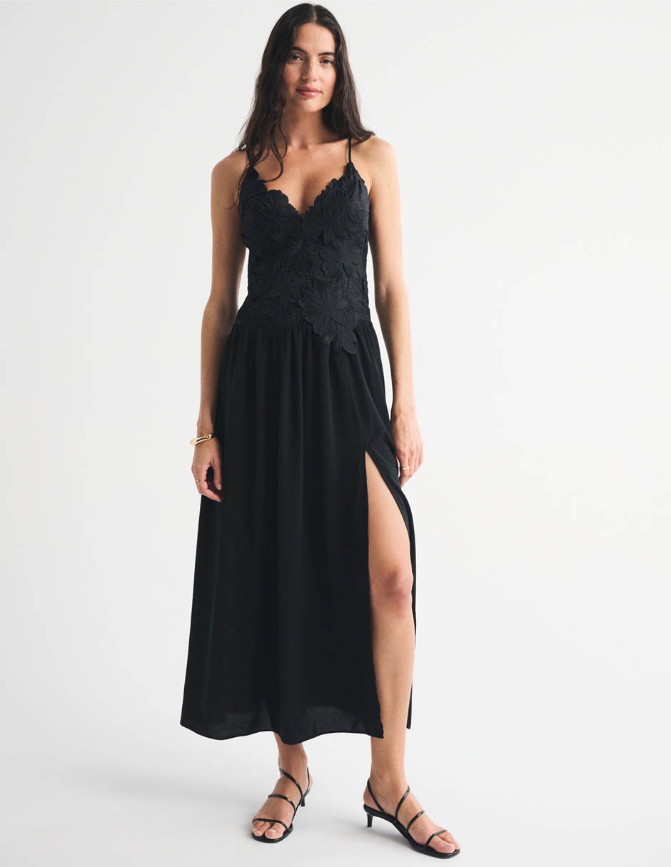 Vestido maxi fiesta escote V Vestido maxi fiesta escote V