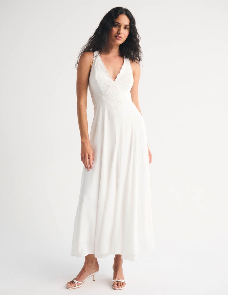 ABERCROMBIE & FITCH Vestido maxi de fiesta Abercrombie & Fitch SP26 para mujer