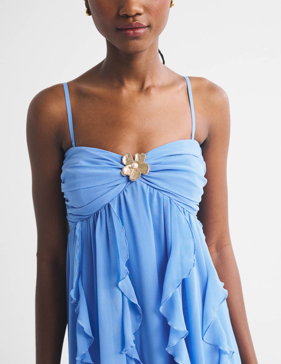 Vestido maxi casual abercrombie & fitch para mujer