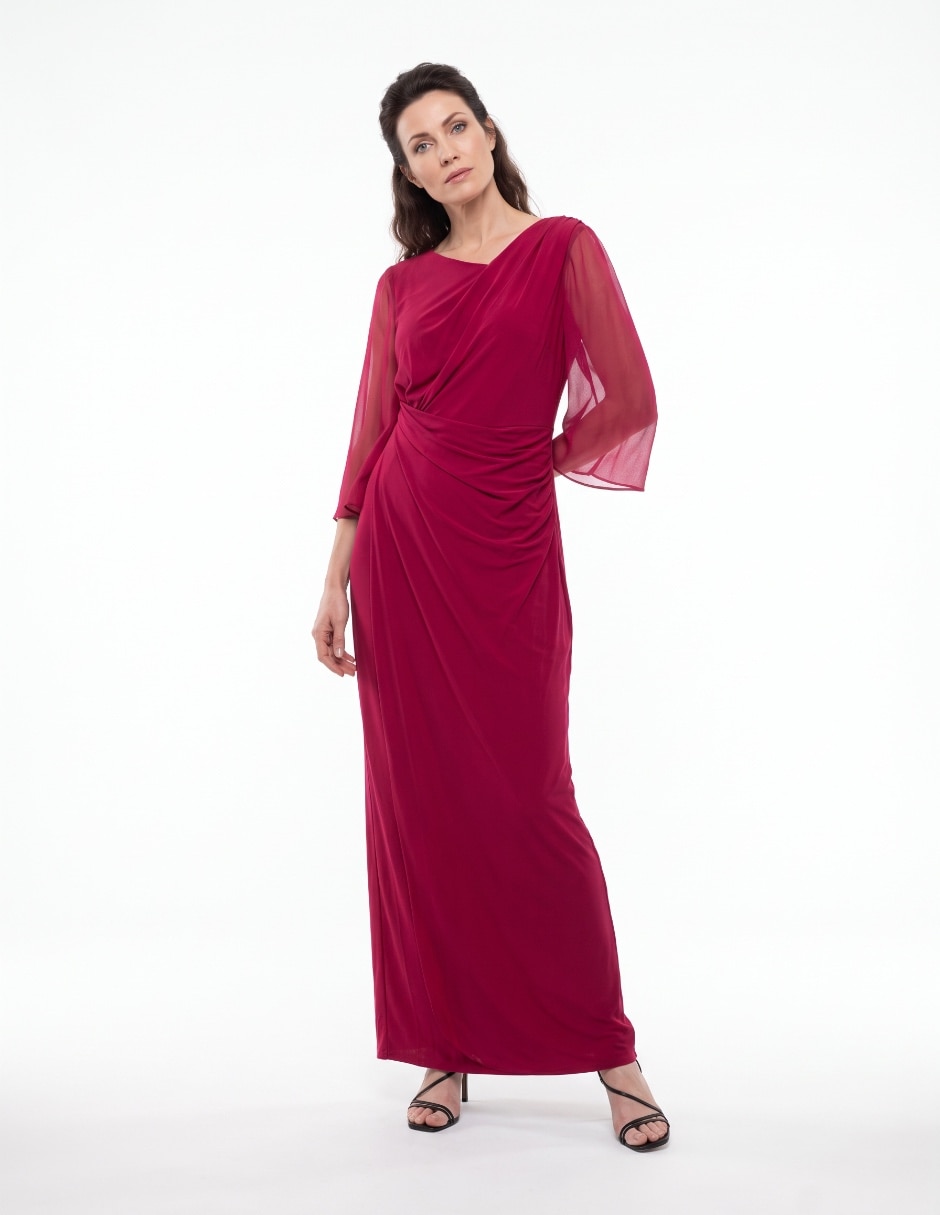 Vestido maxi de fiesta escote medio Vestido maxi de fiesta escote medio