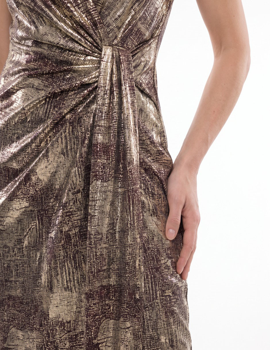 Vestido maxi de fiesta escote medio 3