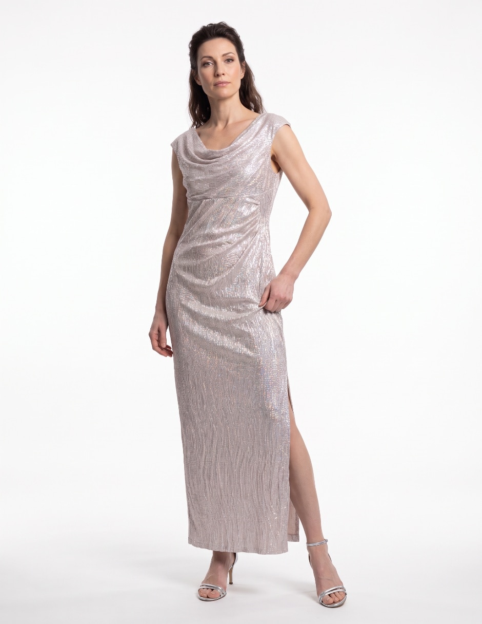 Vestido maxi de fiesta escote medio Vestido maxi de fiesta escote medio