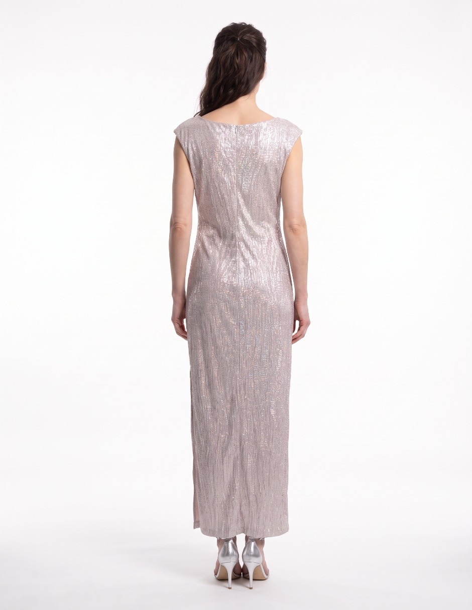 Vestido maxi de fiesta escote medio 2