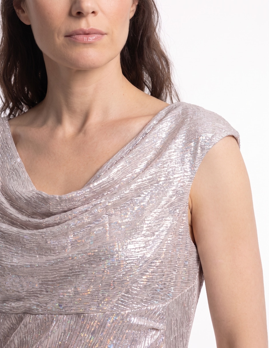 Vestido maxi de fiesta escote medio 4