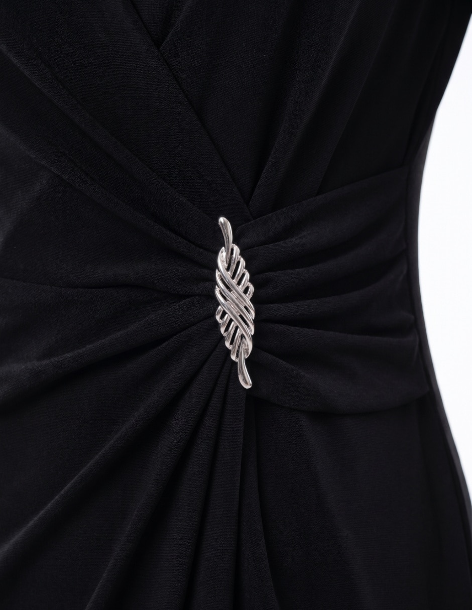 Vestido maxi de fiesta escote medio 3