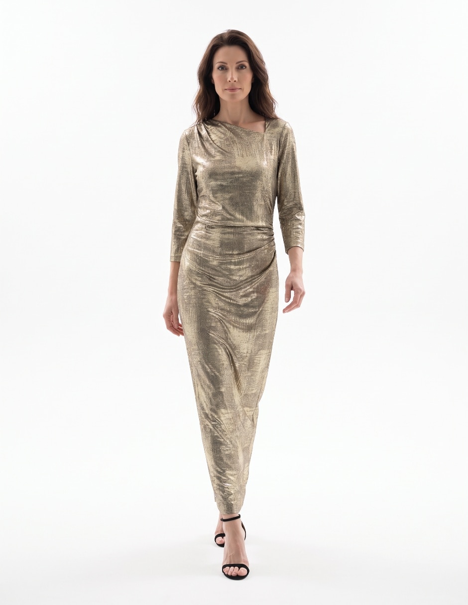 Vestido maxi de fiesta escote medio Vestido maxi de fiesta escote medio