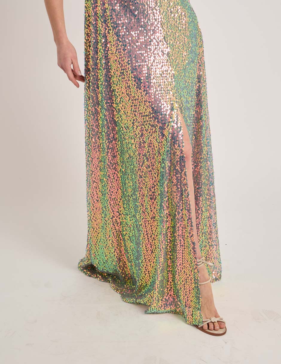 Vestido largo fiesta para mujer 5