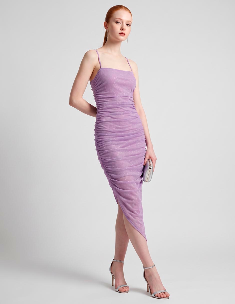 Vestido midi de fiesta espalda abierta