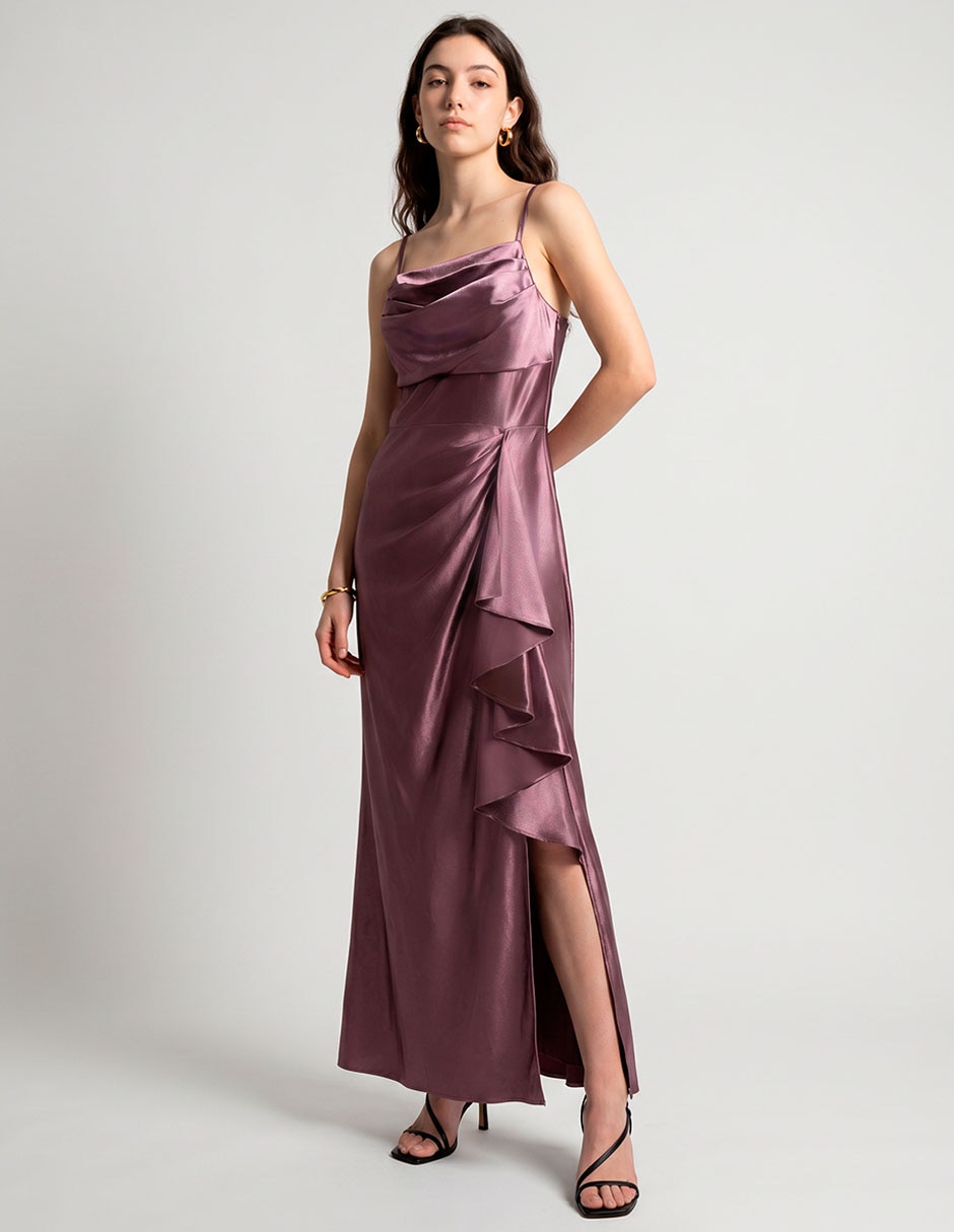 Vestido largo de fiesta escote cuadrado Vestido largo de fiesta escote cuadrado