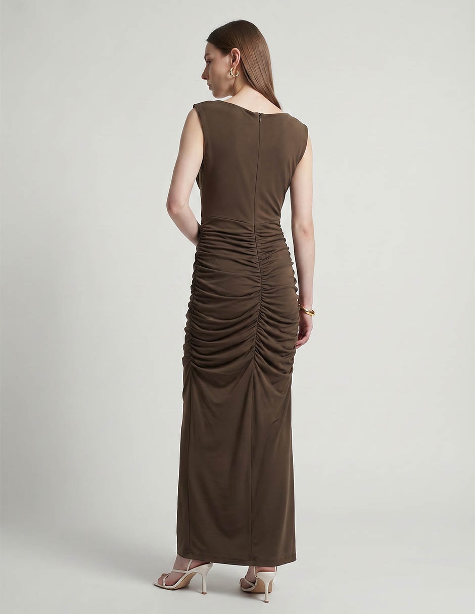 Vestido Maxi De Fiesta Escote V 2